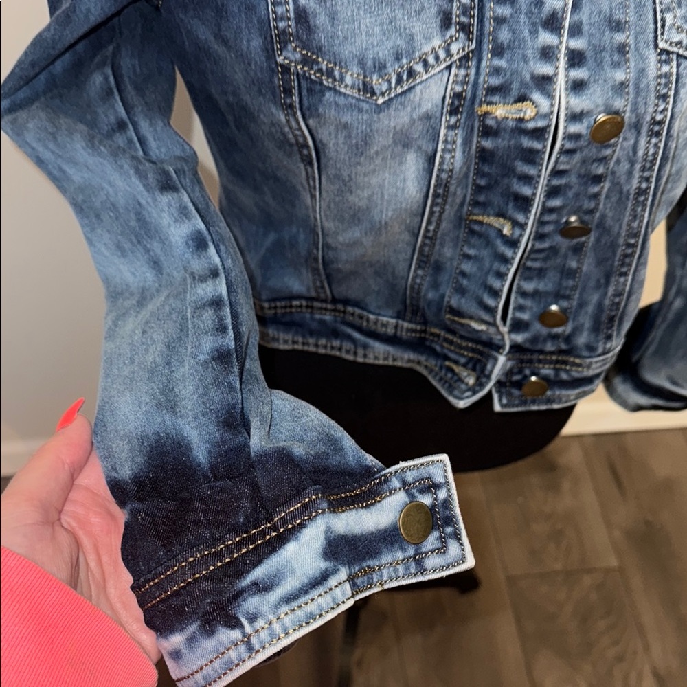 COPY - Embroidered Blue Denim Jacket With Embellishments - Picture 4 of 7